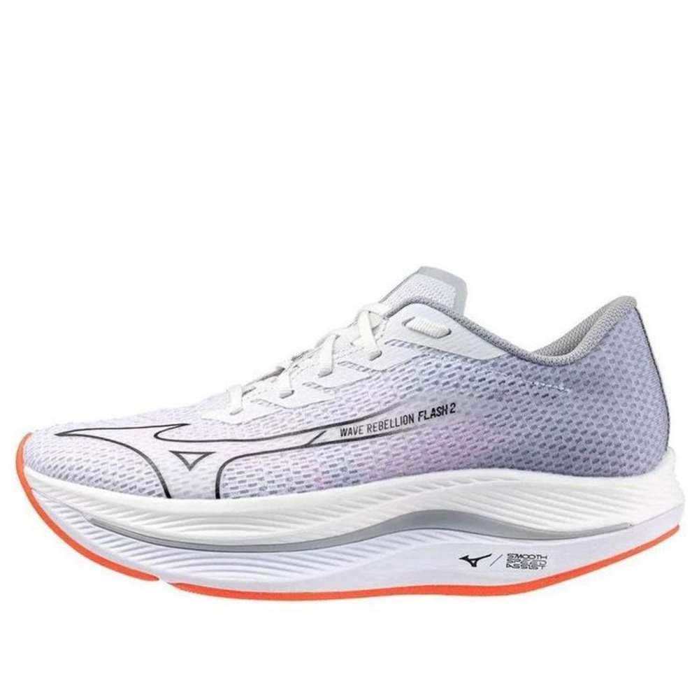 Mizuno Wave Rebellion Flash 2 Running Shoe Men 11.5 White Harbor Mist Athletic - Picture 14 of 14